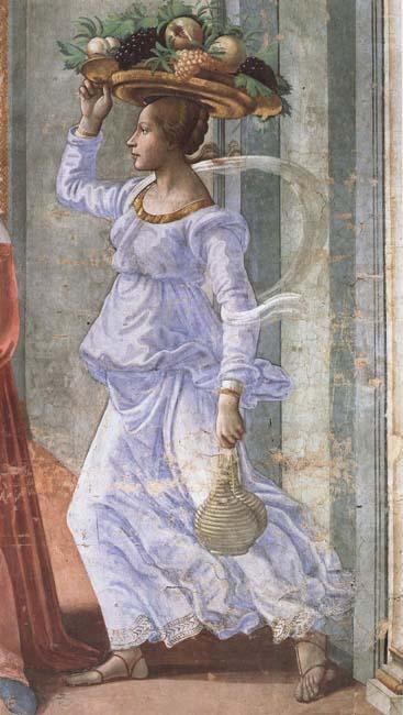 Detail of Geburt Johannes des Taufers, Domenicho Ghirlandaio